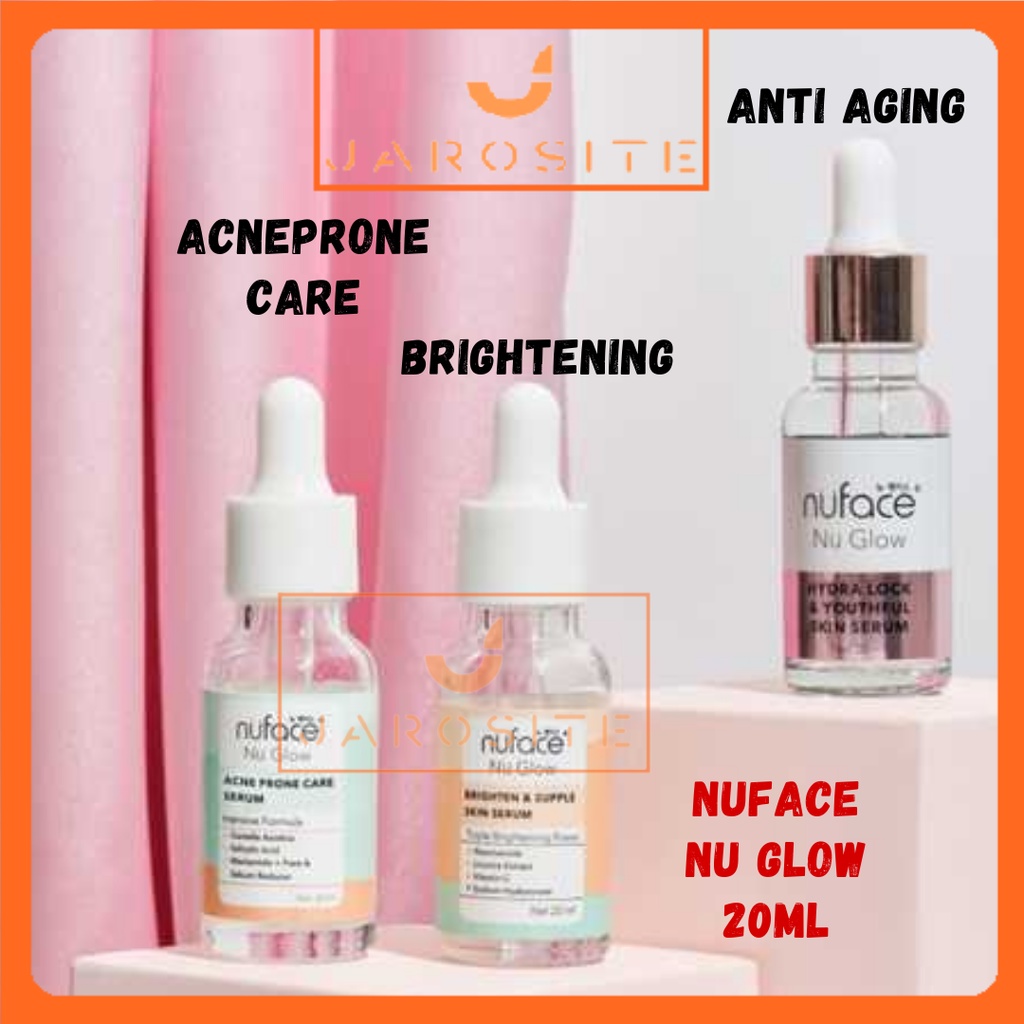 Nuface Serum Glow Liquid Brightening Acneprone Anti Aging Brightening Face Serum 20ml Shopee