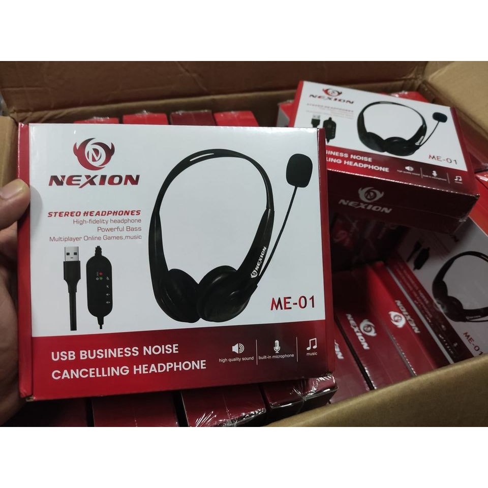 NEXION ME01 NOISE CANCELLING HEADPHONE 2.0 USB TYPE, STEREO HEADPHONES