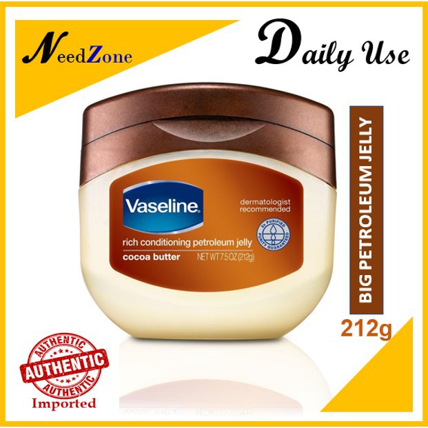 Hot sale VASELINE Petroleum Jelly Cocoa Butter Rich Conditioning for Tattoo  Dry Skin Stretch Mark 21 | Shopee Philippines