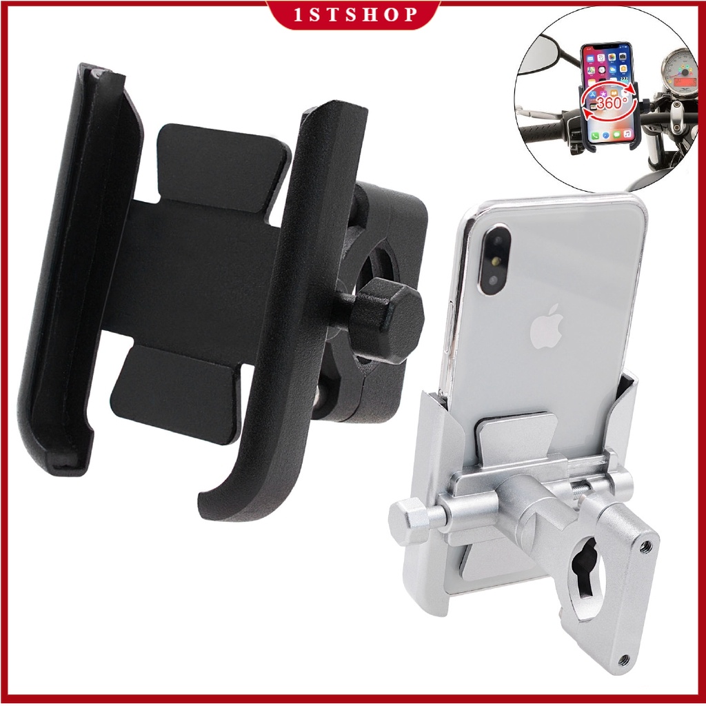 Aluminum Alloy Adjustable Bicycle Phone Holder Clip Handlebar Phone Support Bracket Bike Phone Mount 