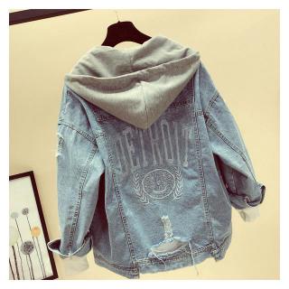 hooded boyfriend jacket