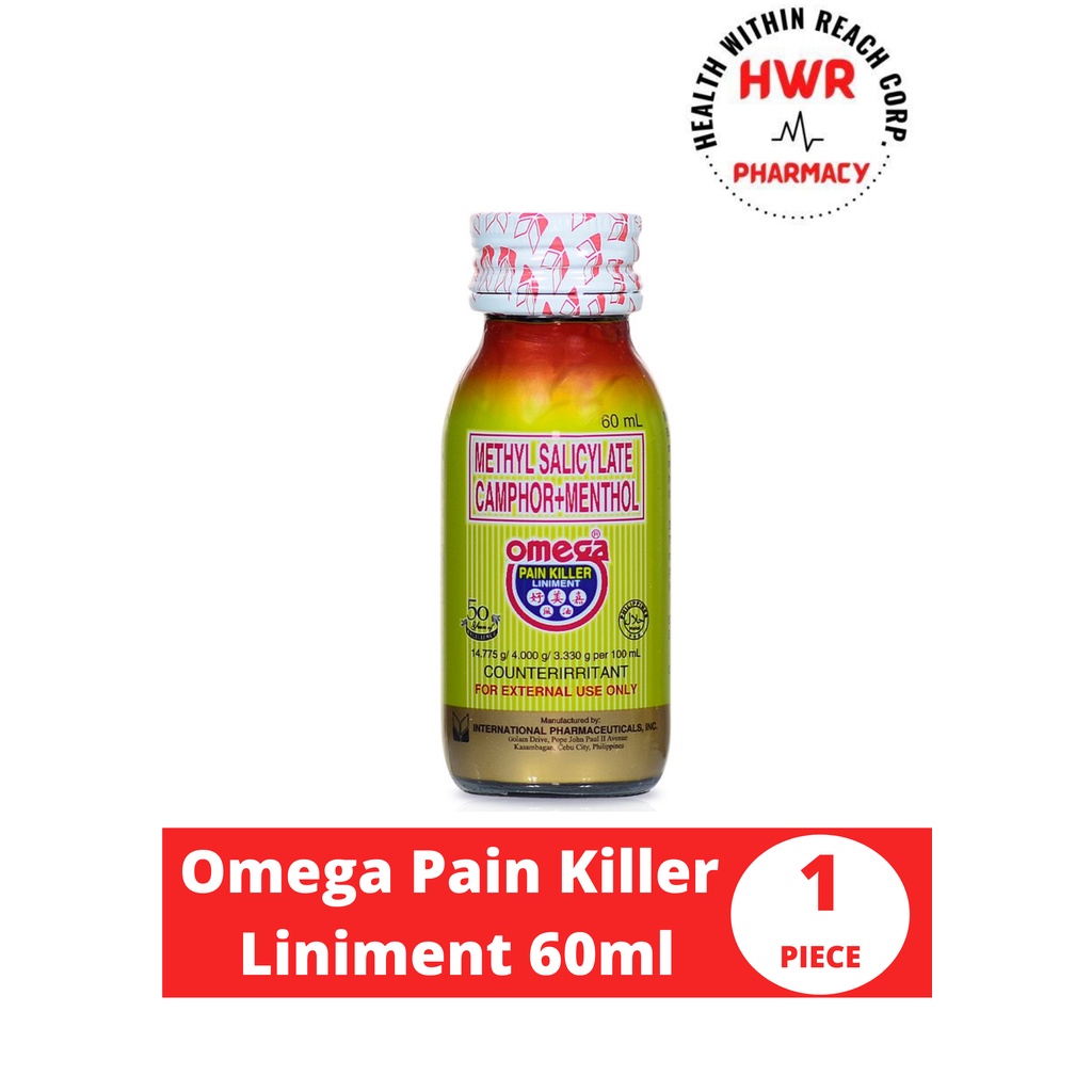 Omega Pain Killer Liniment 60ml Shopee Philippines