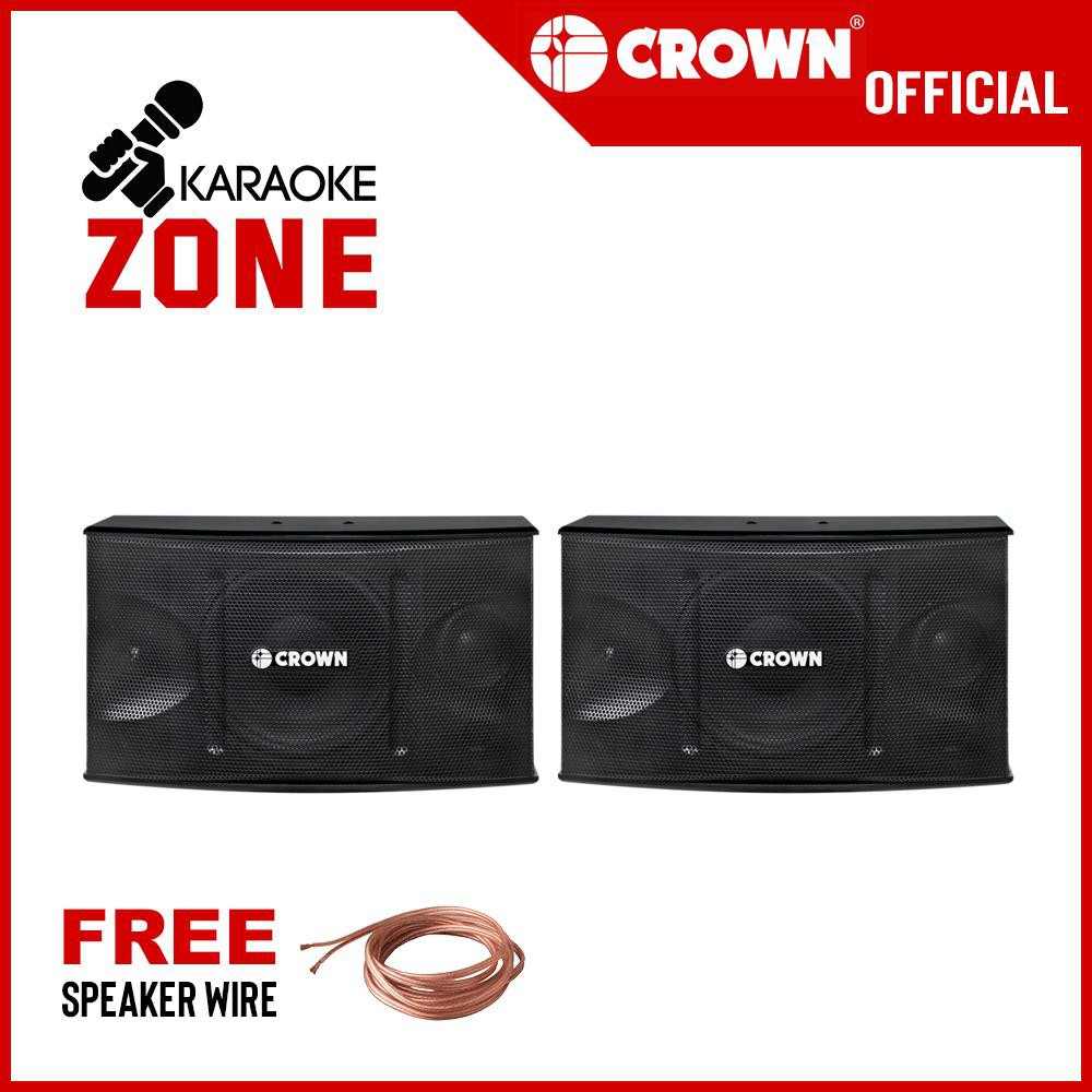 Crown Speaker BF1208 3 Way Speaker (650W) with Free 2 Speaker Wire (5
