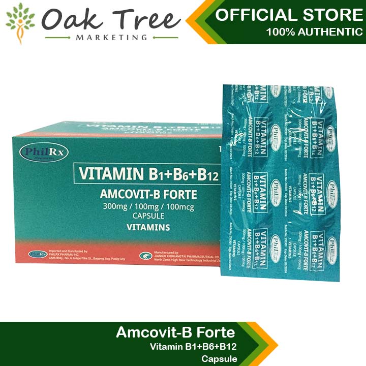 Vitamin B1+B6+B12 Capsule (Amcovit-B Forte) | Shopee Philippines