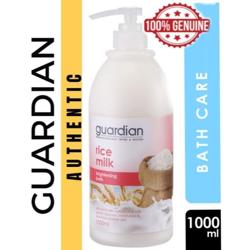 GUARDIAN RICE MILK BRIGHTENING BATH 1L necessity Shopee Philippines