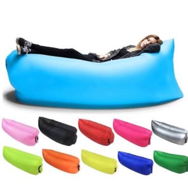 Banana Bed Air Sofa Sleeping Bed Thick & Soft Camping Beach Shopee