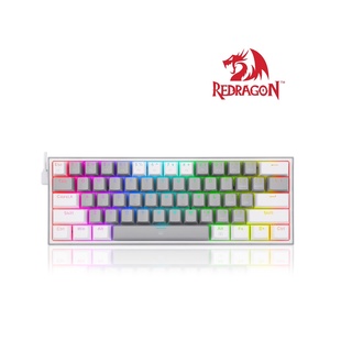 Redragon K617 RGB Fizz Grey-White/Pink-White 60% Wired RGB Gaming Keyboard
