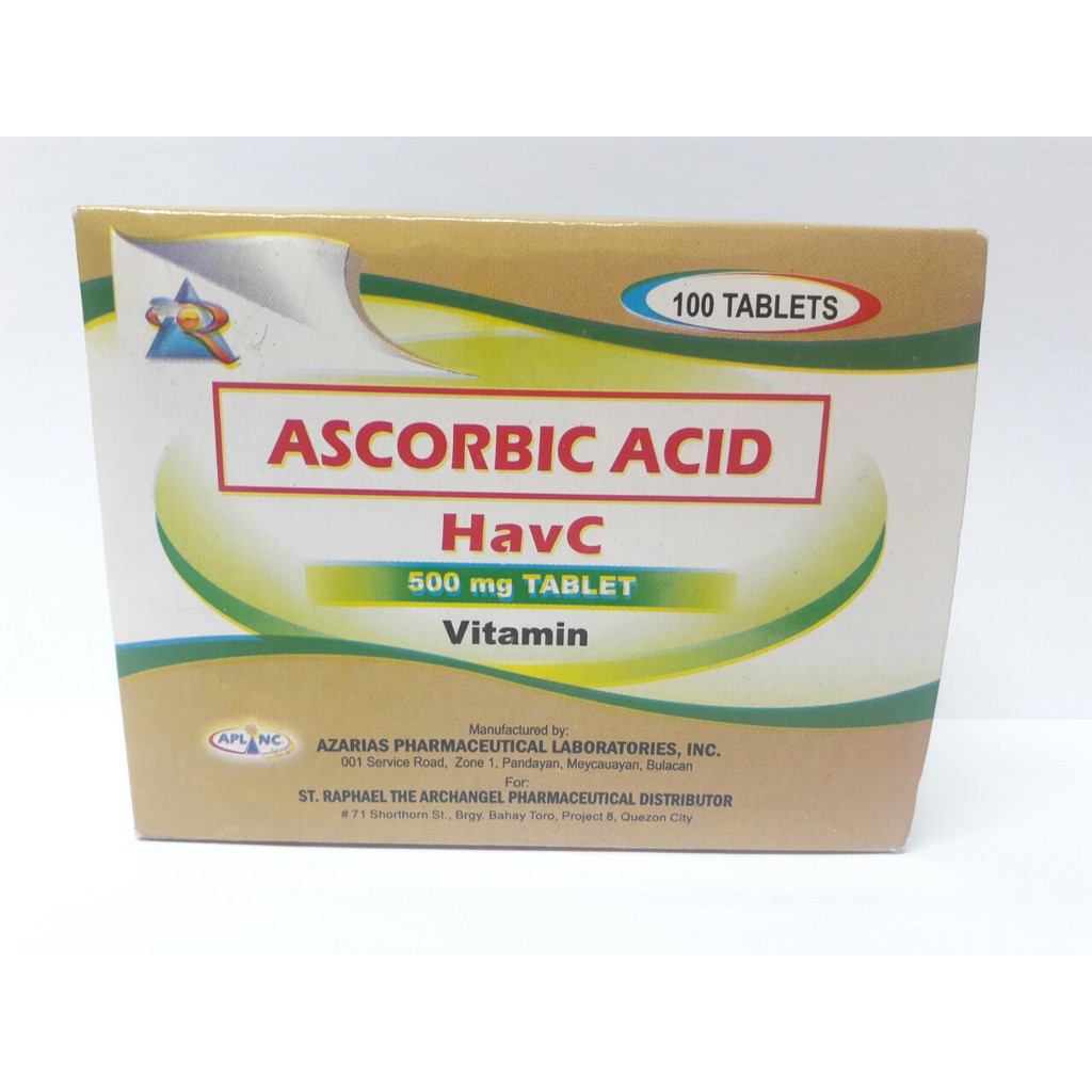 ascorbic acid 500mg tablet formulation