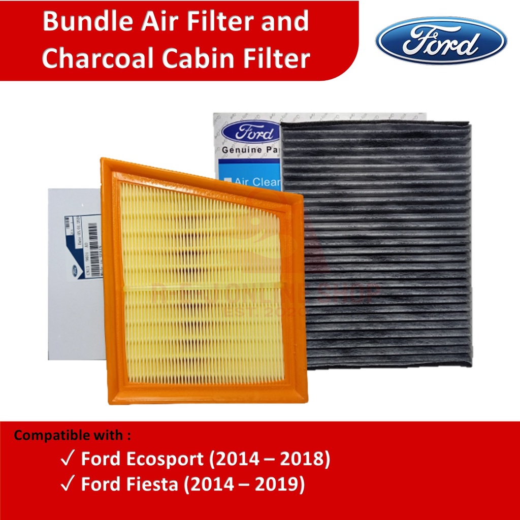 Bundle Air Filter & Charcoal Cabin Ford Ecosport 2014 2018, Ford