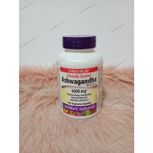 Webber Naturals Ashwagandha 3600mg 120pcs Shopee Philippines