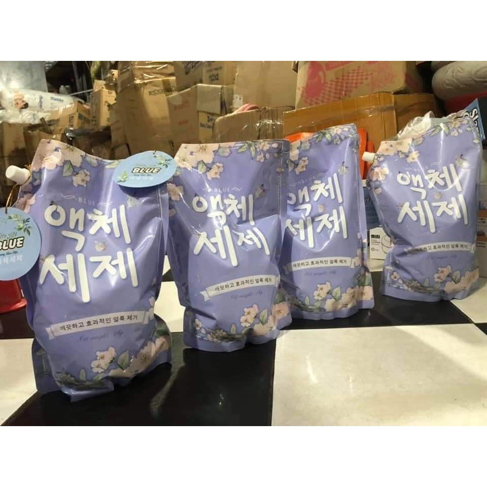 Blue laundry detergent with Korean technology Shopee Philippines