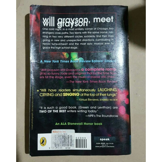 Will Grayson Will Grayson By John Green Preloved Book Shopee Philippines
