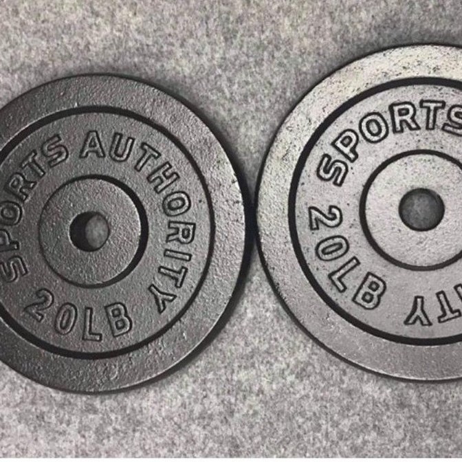 Sports Authority weight lefting Plates 20 LBS 1PES PER ORDER. Shopee
