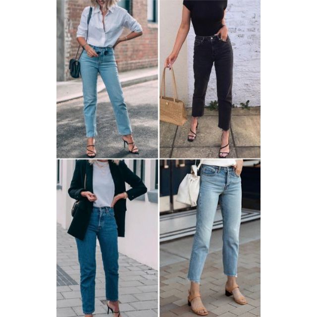 slim fit cropped jeans