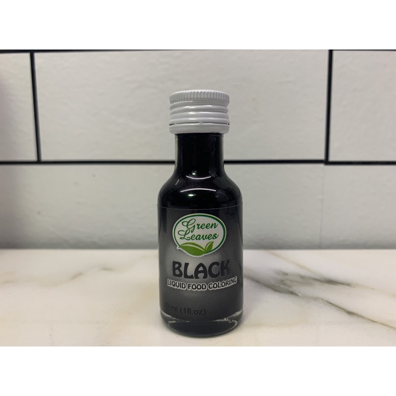 Green Leaves Black Liquid Food Color 30ml Shopee Philippines