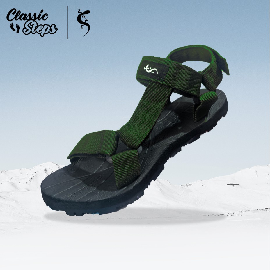 Classic Steps X Sandugo Hiking Sandals (Army Green) Shopee Philippines