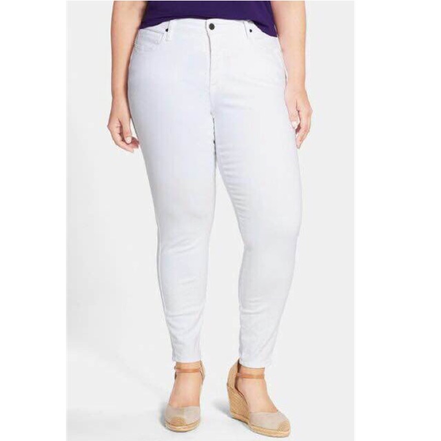 ladies white skinny jeans