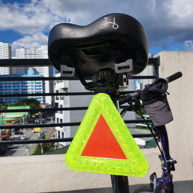 reflective triangle bike