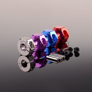 4PCS Metal Inside diameter Hubs 5MM Thickness 12MM Wheel Hex Drive Adaptor RC 