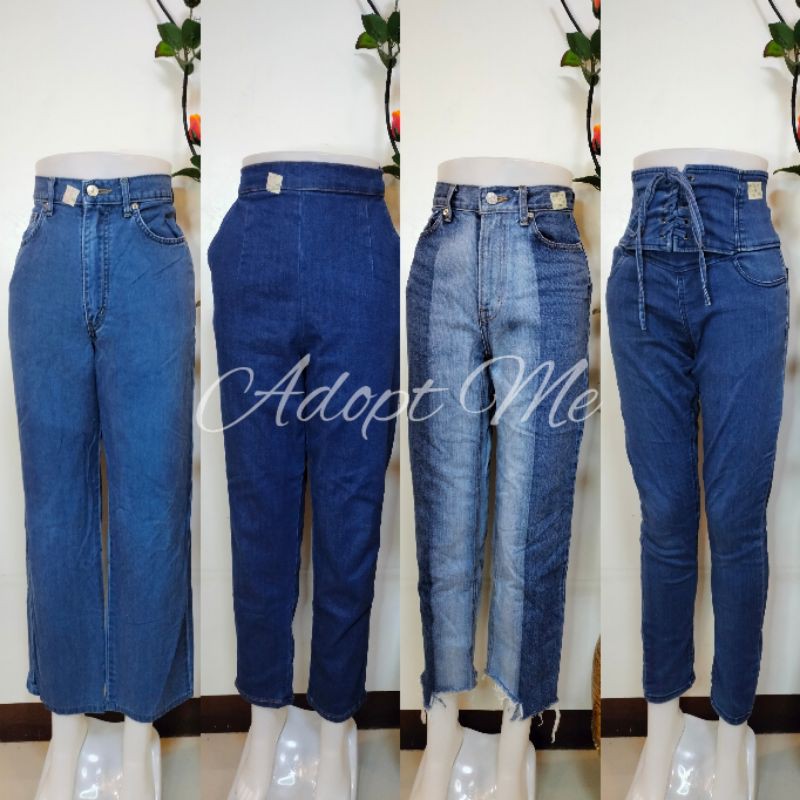 SIZE 3140. Highwaist Jeans, Denim Pants, Wide Leg, Baggy, Momjeans