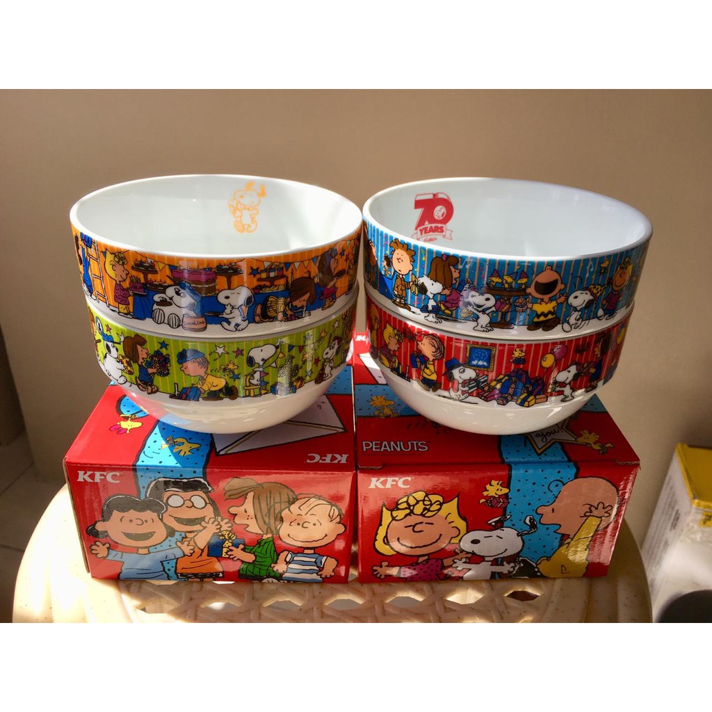 KFC x Snoopy Peanuts Bowl set * RARE * LIMITED EDITION Shopee Philippines