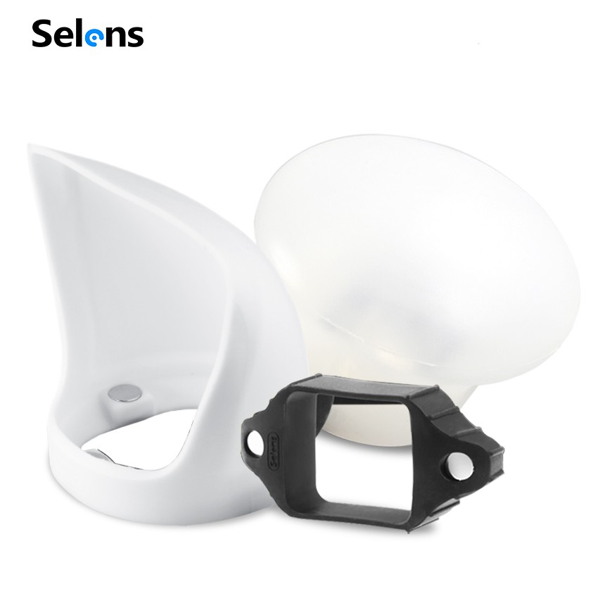 Selens Flash Modifier Speedlite Diffuser Sphere Bounce Kit