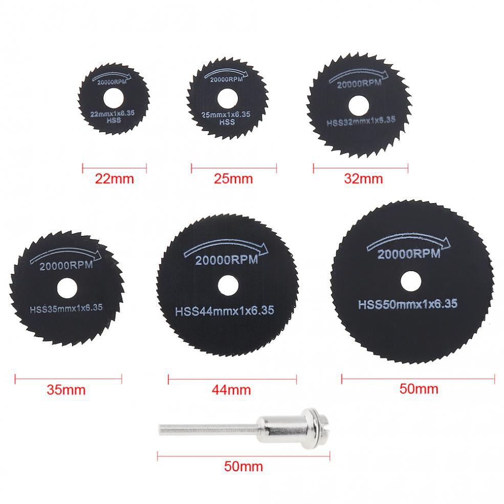 7pcs/set Circular Saw Blade Cutting Discs Rotary Metal Cutter | Shopee ...