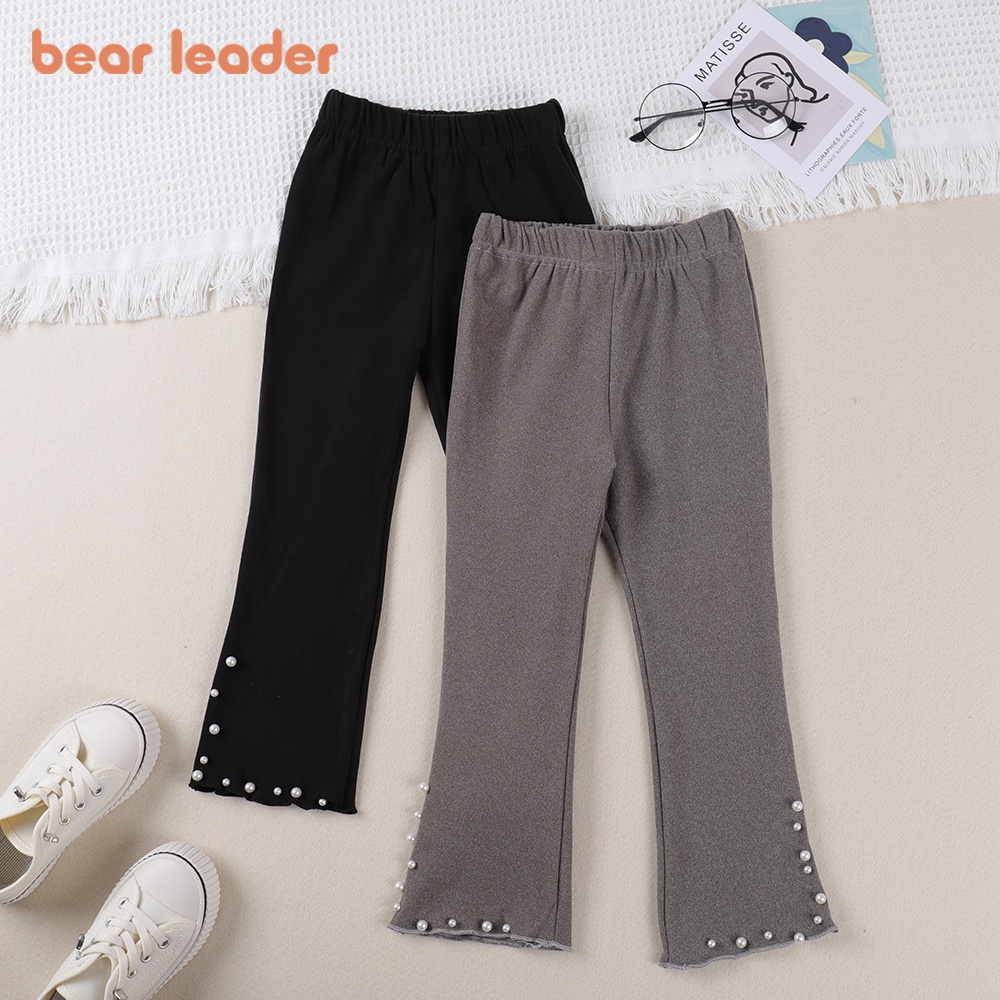 Bear Leader Girls' Leggings Spring and Autumn New Baby Flared Pants Little Girls Foreign Style