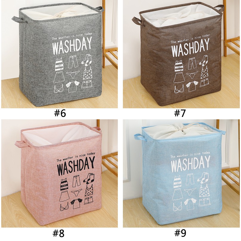 Waterproof Drawstring Collapsible Storage Hamper with Details about   75L Large Laundry Basket 