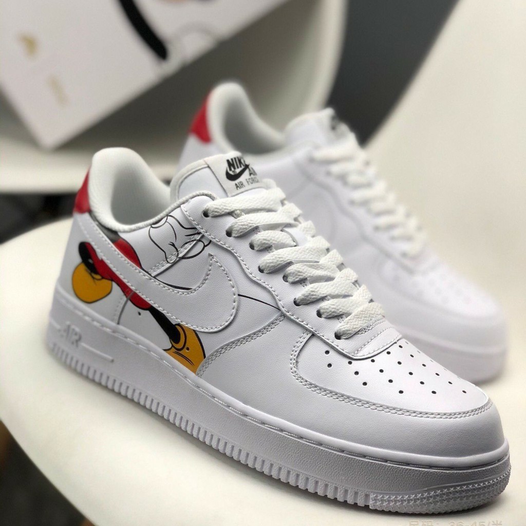 Nike Air Force 1 Mickey Mouse low cut sports shoes sneakers for men's and women's shoes#36-45# | Shopee Philippines