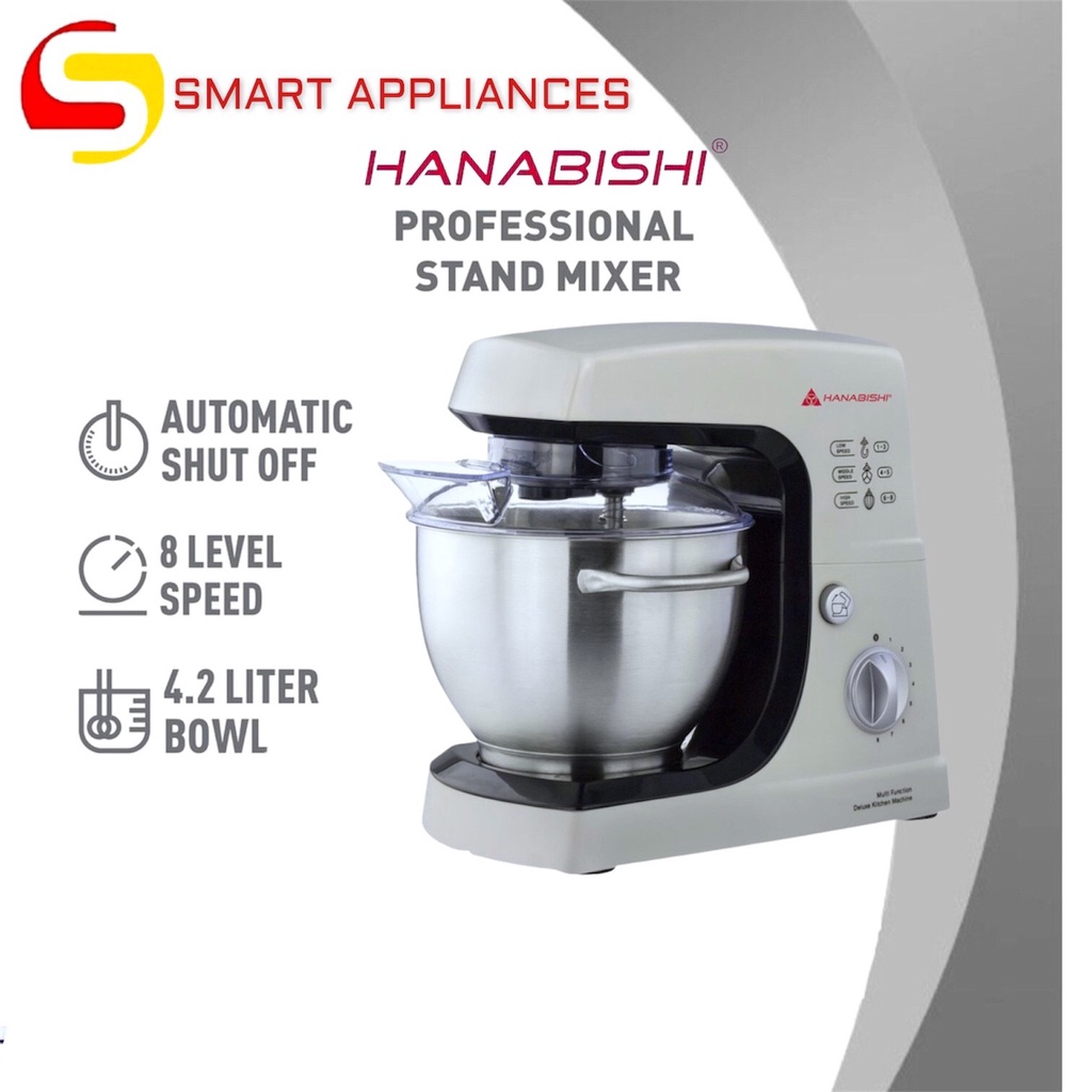 Hanabishi Professional Stand Mixer HPM800 4.2 liters by Smart
