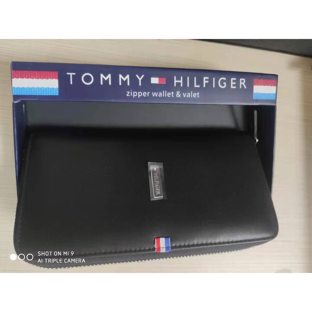 Tommy hilfiger Tommy Hilfiger men's leather wallet clutch bag long clip
