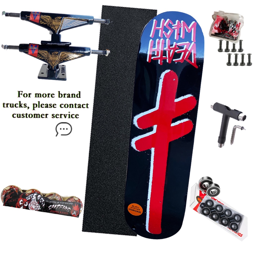 whole kit skateboard Deathwish chocolate spitfire skateboard wheels