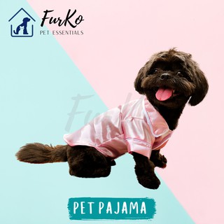 Dog/Cat Satin Sleepwear Polo Pajama