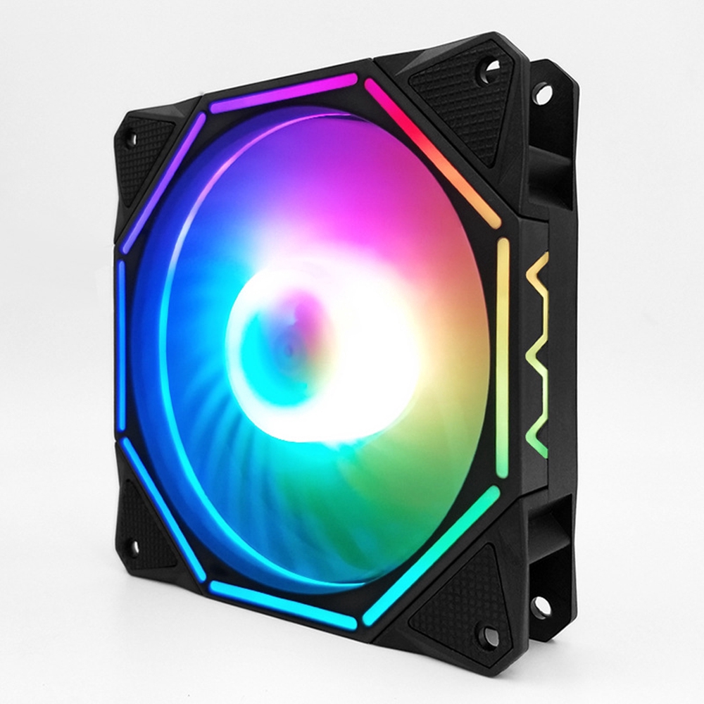 120mm Rgb Fan Polygon Light Inside And Outside Cooling Pc Fan Quiet High Airflow Rgb Color Led Case Fan For Pc Cases Cpu Coolers Radiators System Shopee Philippines