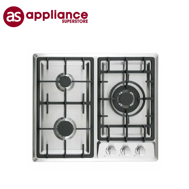 La Germania 3 Gas Burner w/Safety Device / Stainless Worktop Built In ...