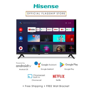 Hisense 32A46GSA 32 inch HD Ready (HD) Android TV - Google Assistant, Netflix & FREE Wall Bracket