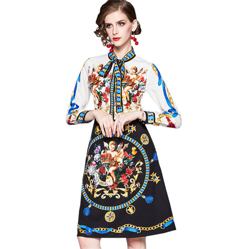 long sleeve satin dress