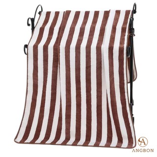 Angbon Cotton Bath Towel Highly Absorbent Striped Unisex Shower Towel