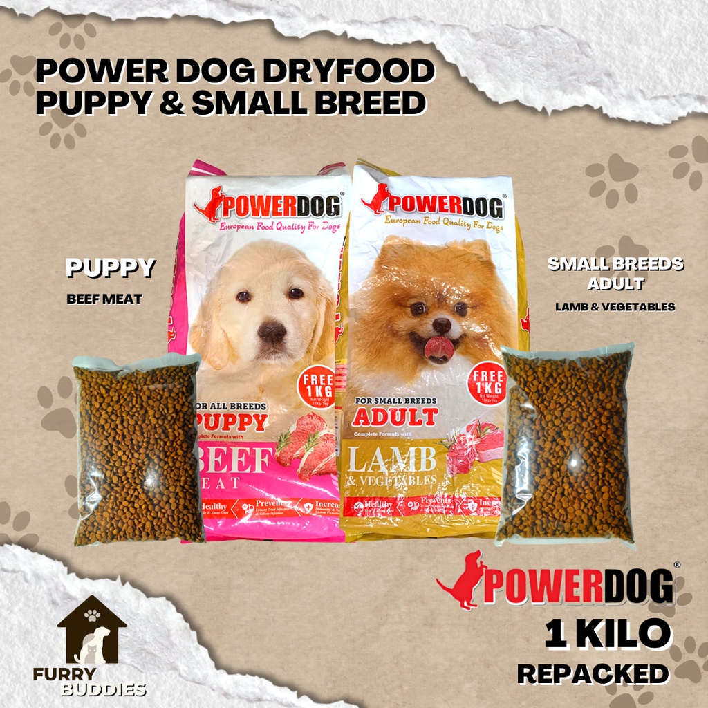 POWERDOG DRYFOOD PUPPY & ADULT SMALL BREEDS 1 KILO (REPACKED) | Shopee ...