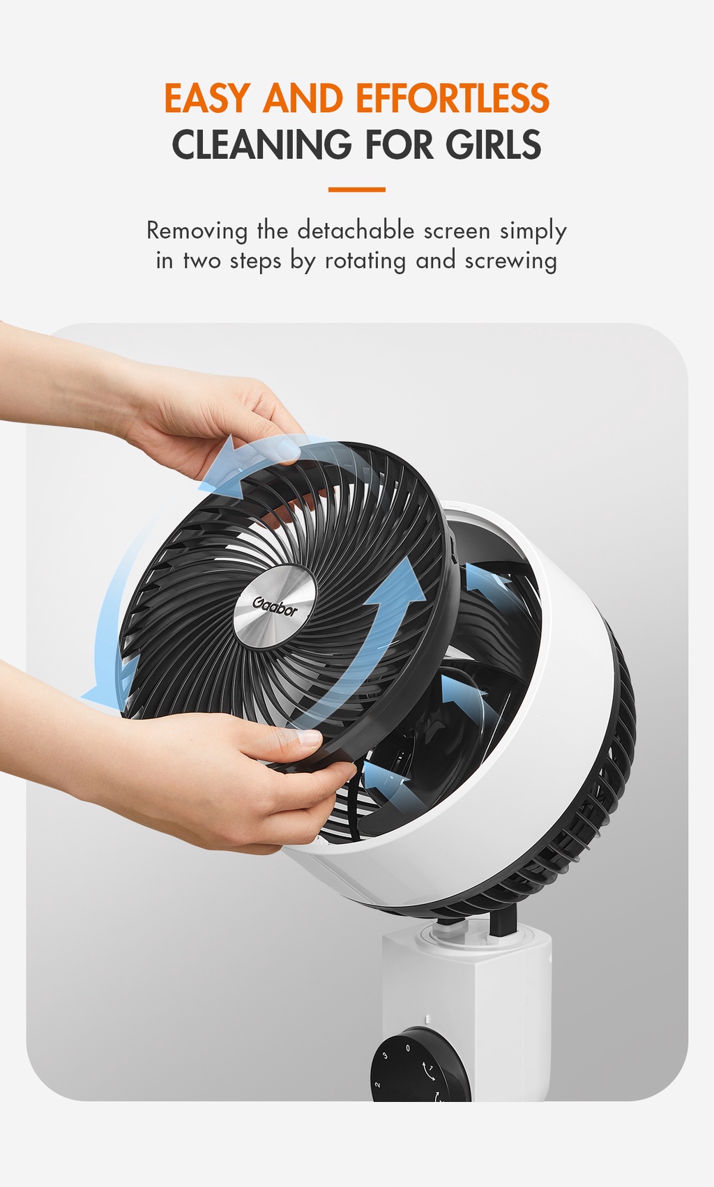 Gaabor Air Circulation Fan, Natural and Cool Air Supply Shopee
