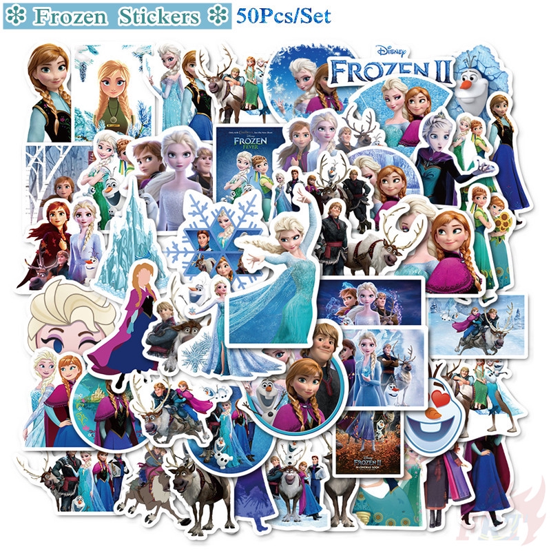 Frozen Series 01 Disney Princess Anna Elsa Stickers 50Pcs/Set