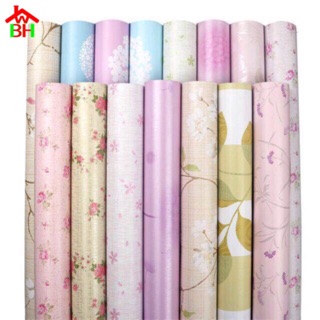 BHW Wallpaper Self Adhesive PVC Waterproof Wallpaper Fabric Safety Home Decor Flower/Floral Design #2