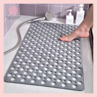 Anti-Slip Bathroom Mat Square Drainage Bath Mat Non-slip Floor Carpet Pinkshop1