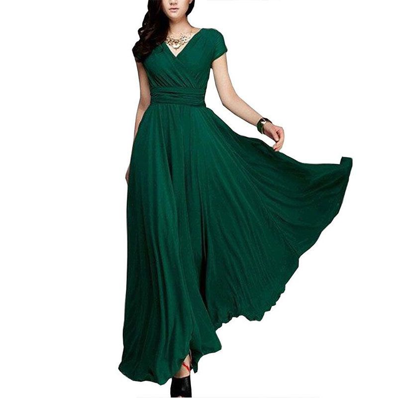 mesh long black dress Marlon Crepe And Mesh Maxi Dress - Black main image 1