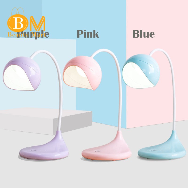 light pink desk lamp