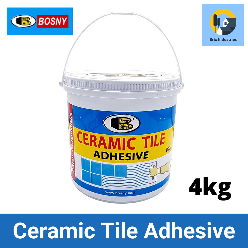 Bosny Ceramic Tile Adhesive 4kg B271 CreamPaste Waterborne Adhesive Shopee Philippines