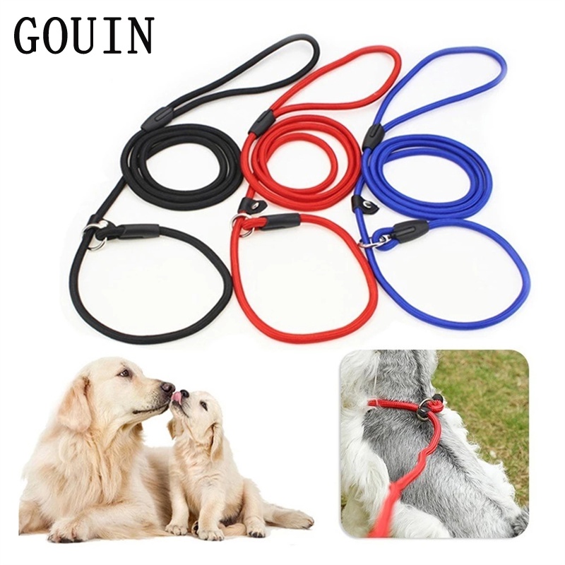 GOUIN Pet Dog Leash Rope Nylon Adjustable Training Lead Pet Dog Leash Dog Strap Ropes Dog Collar
