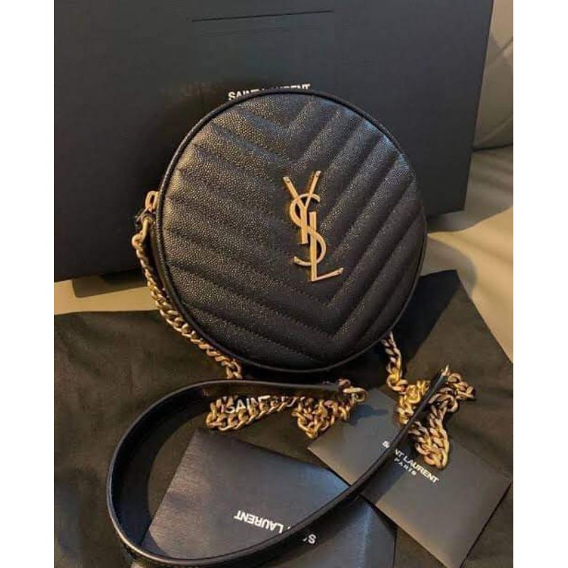 [YSL] Round Mini Sling | Shopee Philippines