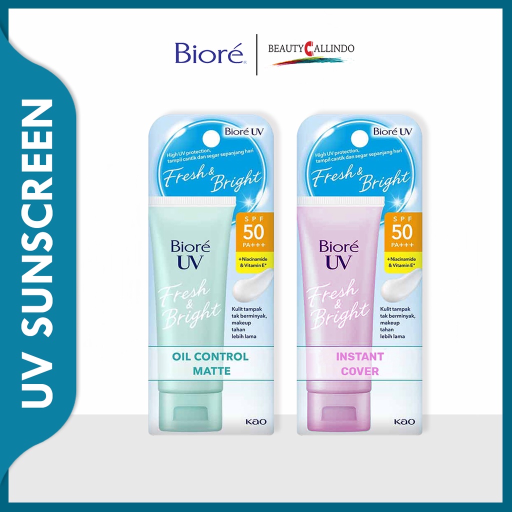 Biore UV Fresh & Bright SPF 50 PA+++ Oil Control Matte / Instant Cover